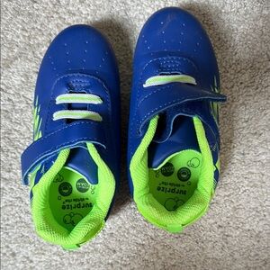 Stride Rite surprise little kids soccer cleats- new. Kids Blue and Green Shoes